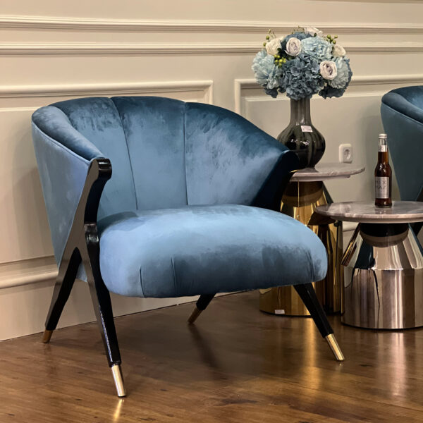 ETHHOZE Single Sofa Blue